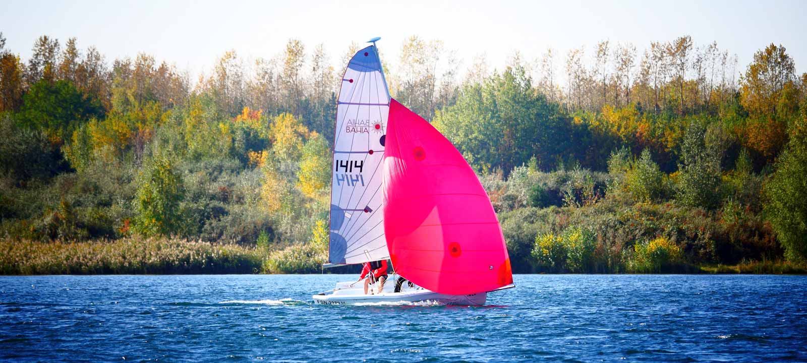 Segeln auf dem Markkleeberger See bei Leipzig